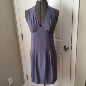 Pale purple silk banana republic dress